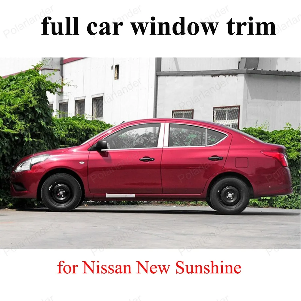 with center pillar Exterior Car Accessories Stainless Steel decoration strip For N-issan New Sunshine full Window Trim
with center pillar Exterior Car Accessories Stainless Steel decoration strip For N-issan New Sunshine full Window Trim