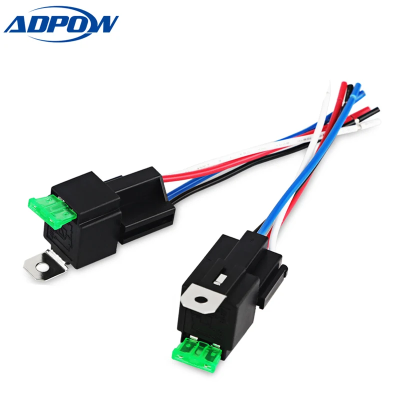 ADPOW 4Pin Fuse Relay Switch Harness Set 12V DC Auto Relay With Relay Socket 30A SPST Automotive
ADPOW 4Pin Fuse Relay Switch Harness Set 12V DC Auto Relay With Relay Socket 30A SPST Automotive