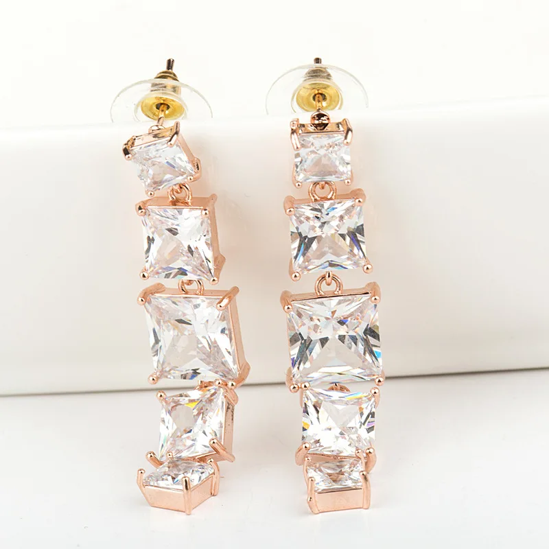 Floralbride Fashion Jewelry Bijoux Anti-allergic Cubic Zirconia Earrings Charm Drop Earrings Women Rose Gold Dangle Earrings
Floralbride Fashion Jewelry Bijoux Anti-allergic Cubic Zirconia Earrings Charm Drop Earrings Women Rose Gold Dangle Earrings