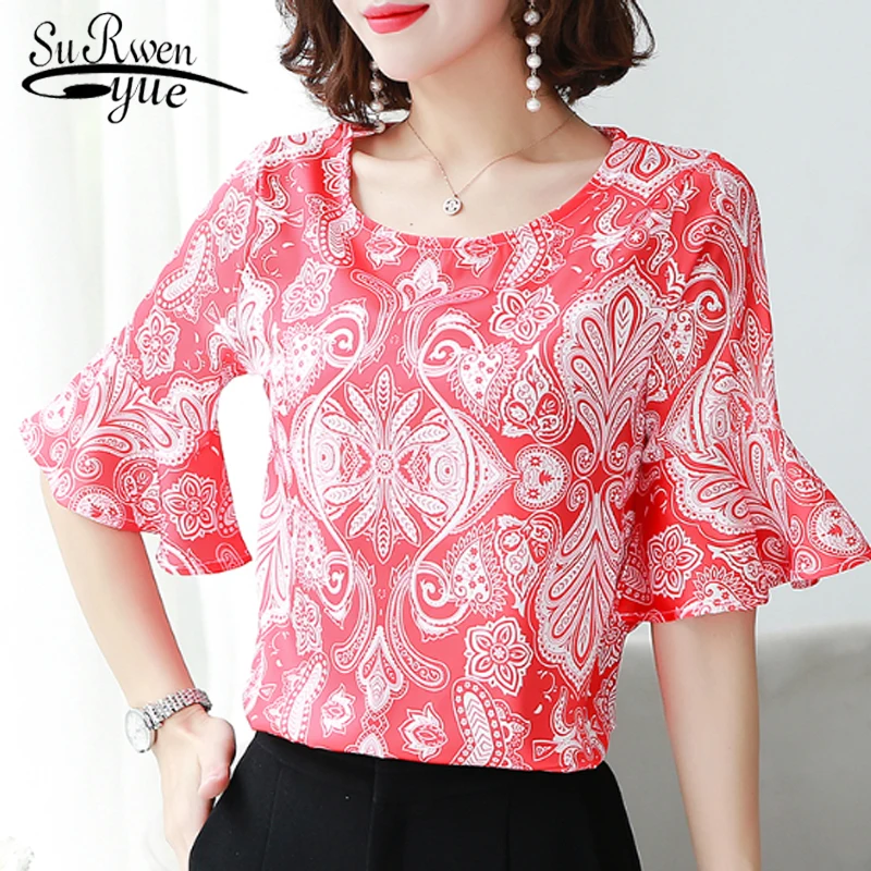 Plus Size Tops Womens Tops Women Blouses 2019 Womens Clothing Print Chiffon Blouse Women Shirts Short Sleeve Blouses 4546 50
Plus Size Tops Womens Tops Women Blouses 2019 Womens Clothing Print Chiffon Blouse Women Shirts Short Sleeve Blouses 4546 50