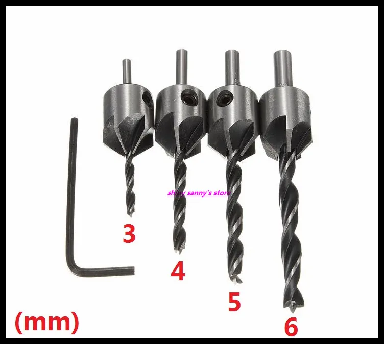 4pcs/Set 3mm,4mm,5mm,6mm HSS 5 Flute Countersink Dirll Bit Set Carpentry Reamer Woodworking Chamfer End Milling Brand New
4pcs/Set 3mm,4mm,5mm,6mm HSS 5 Flute Countersink Dirll Bit Set Carpentry Reamer Woodworking Chamfer End Milling Brand New