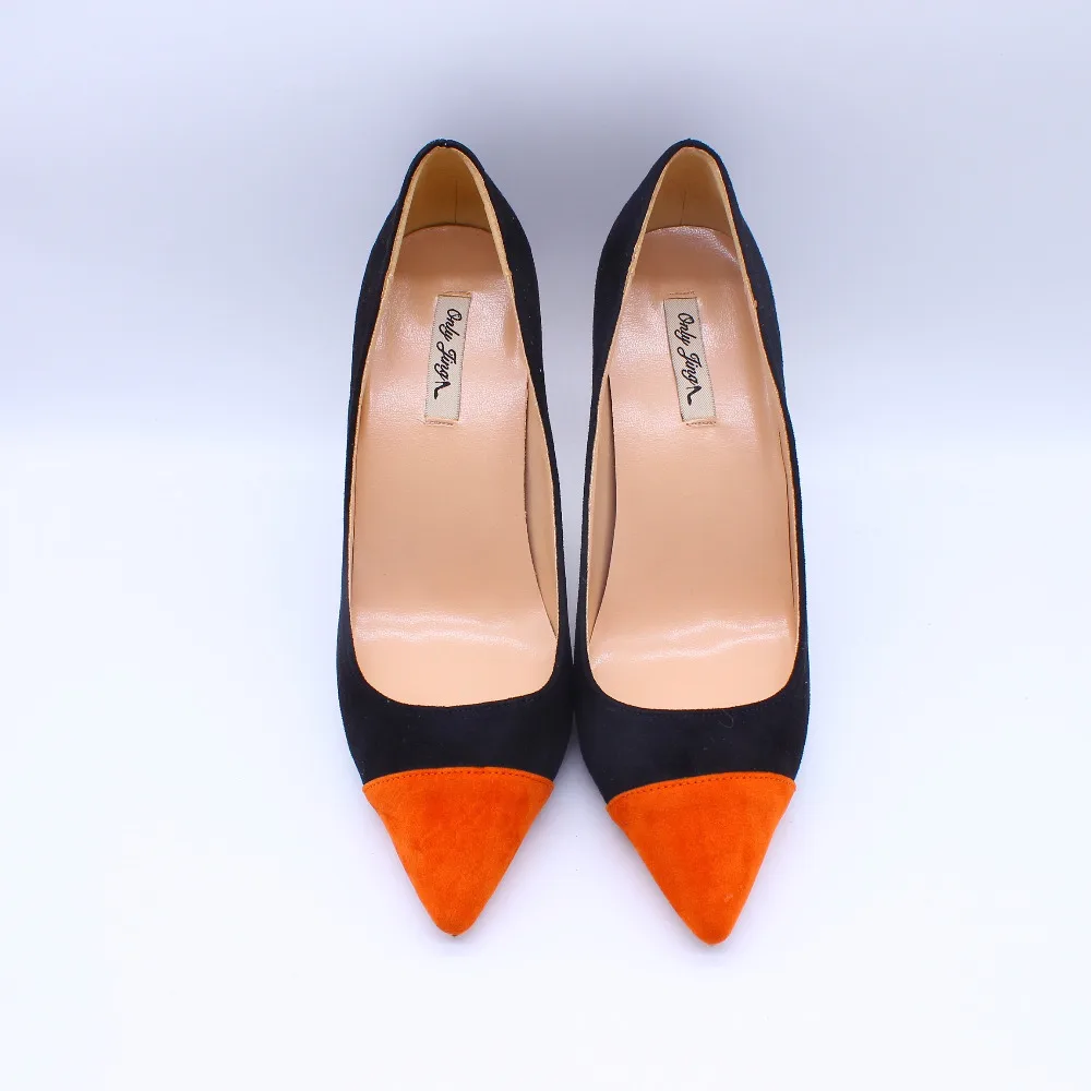 2019 Fashion free shipping lady women Black suede orange Poined Toe Stiletto high heel pump HIGH-HEELED SHOES Wedding Shoes
2019 Fashion free shipping lady women Black suede orange Poined Toe Stiletto high heel pump HIGH-HEELED SHOES Wedding Shoes