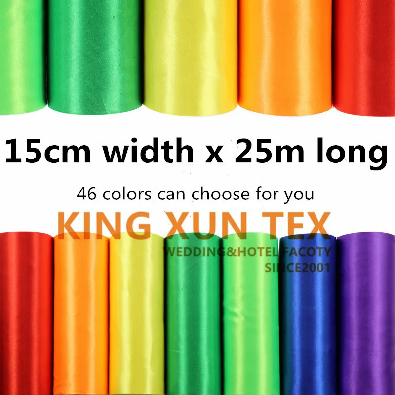 15cm Width 25m Long Satin Roll Fabric For Ceiling Roof Canopy Drapery Wedding Event Decoration
15cm Width 25m Long Satin Roll Fabric For Ceiling Roof Canopy Drapery Wedding Event Decoration