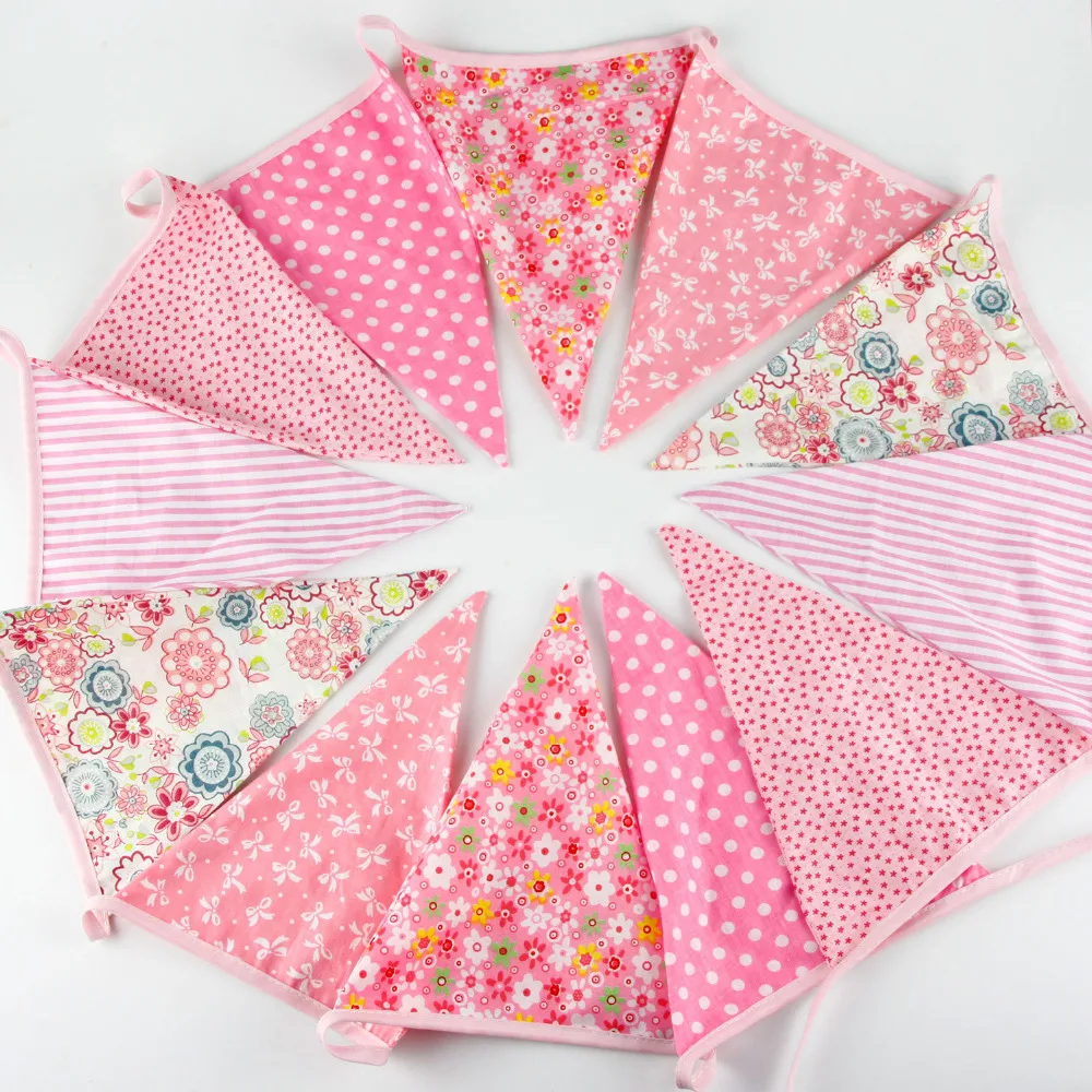 1pcs 3.6M Cotton Fabric Bunting Banners Pink Printed Flower Girl Baby Birthday Party Decoration Pennant Wedding Supplies Decor
1pcs 3.6M Cotton Fabric Bunting Banners Pink Printed Flower Girl Baby Birthday Party Decoration Pennant Wedding Supplies Decor