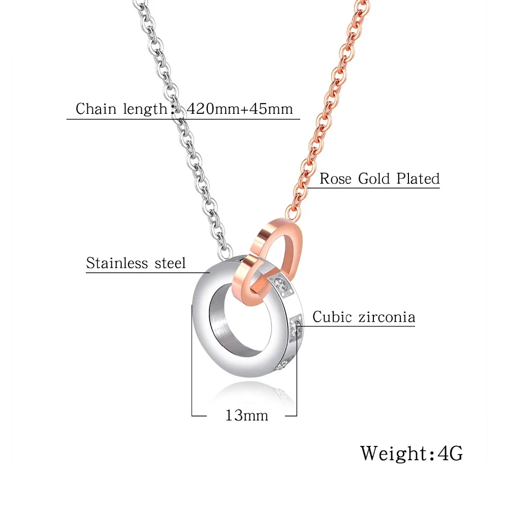 Charm Stainless Steel Round and Heart inlay CZ Pendants Necklaces For Women Rose Gold Color /black Chain collar Jewelry Gift
Charm Stainless Steel Round and Heart inlay CZ Pendants Necklaces For Women Rose Gold Color /black Chain collar Jewelry Gift