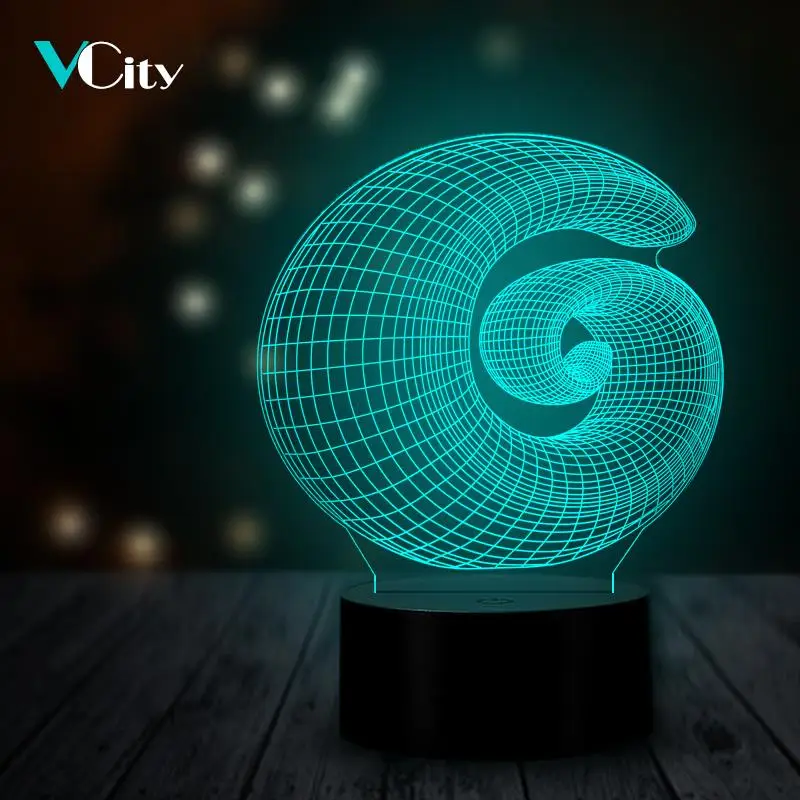 VCity 3D LED Night Light Lamp Lighting Mood Lights Multicolor Abstract 3D Illusion Luminaria Home Decor Modern Decoration Bulb
VCity 3D LED Night Light Lamp Lighting Mood Lights Multicolor Abstract 3D Illusion Luminaria Home Decor Modern Decoration Bulb