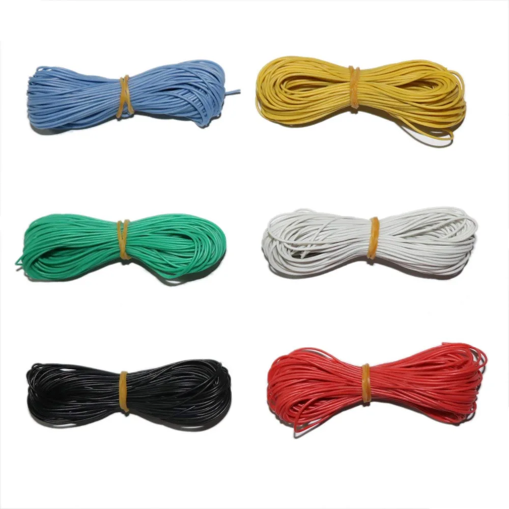 6 meters 30 Gauge Electrical Wire, Colored Wire0.08 mm Tinned copper wire Flexible Silicone Wire 60 V Electronics Wire 6 Color
6 meters 30 Gauge Electrical Wire, Colored Wire0.08 mm Tinned copper wire Flexible Silicone Wire 60 V Electronics Wire 6 Color