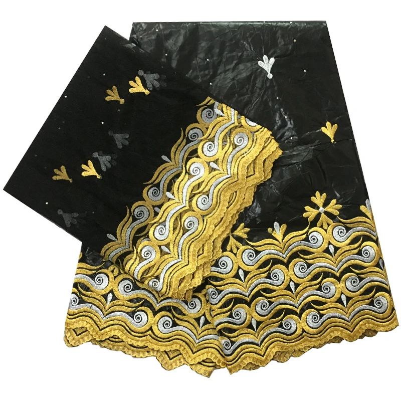 2021 New African Fabrics Embroidery Bazin Riche Fabric African Guinea Brocade Gele Headtie Black French Tulle Lace 5+2 yards/lot
2021 New African Fabrics Embroidery Bazin Riche Fabric African Guinea Brocade Gele Headtie Black French Tulle Lace 5+2 yards/lot