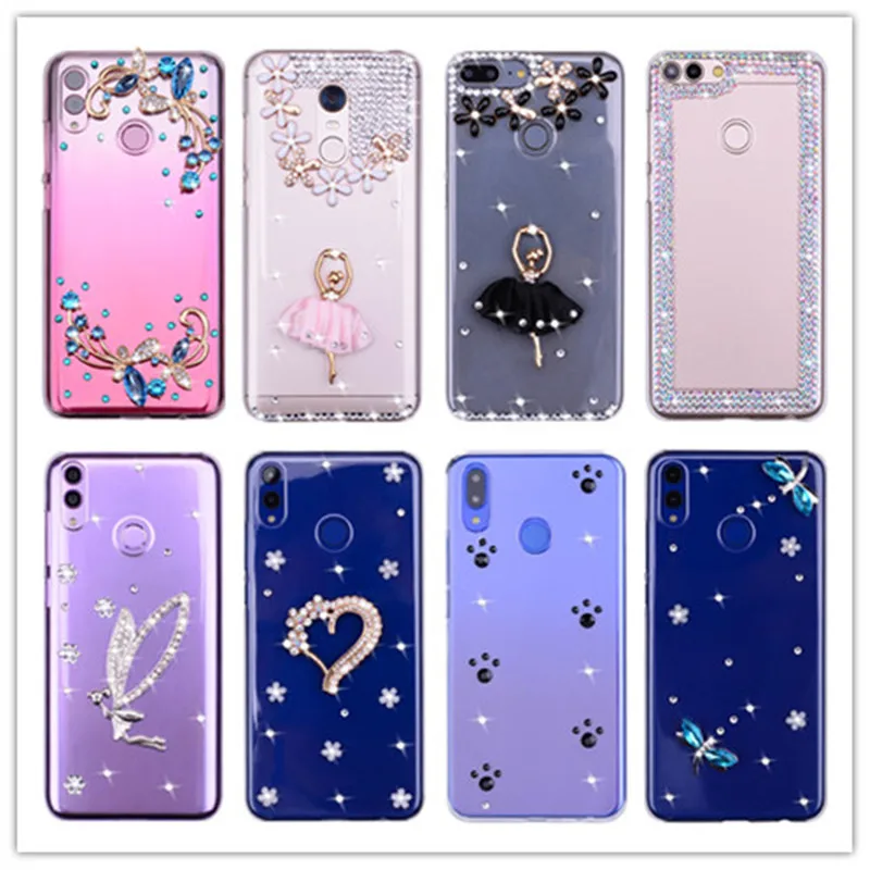 Чехол со стразами для Asus Zenfone 3 Max ZC553KL ZC520TL ZC521TL ZS630KL ZC551KL ZE552KL ZE520KL Pro M2 ZB631KL