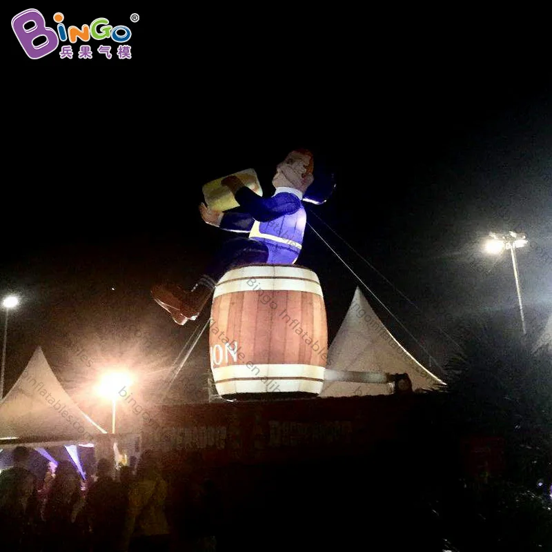17 feet high LED inflatable barrel with mascot / 5.2m lighting inflatable beer barrel for decoration -toys
17 feet high LED inflatable barrel with mascot / 5.2m lighting inflatable beer barrel for decoration -toys