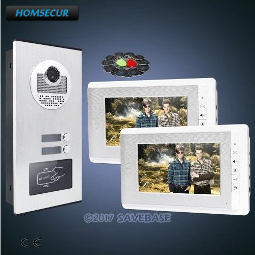 HOMSECUR 7-дюймовый TFT-видеодомофон для квартиры с бесшумным монитором и кнопкой блокировки для 2 семей
HOMSECUR 7-дюймовый TFT-видеодомофон для квартиры с бесшумным монитором и кнопкой блокировки для 2 семей