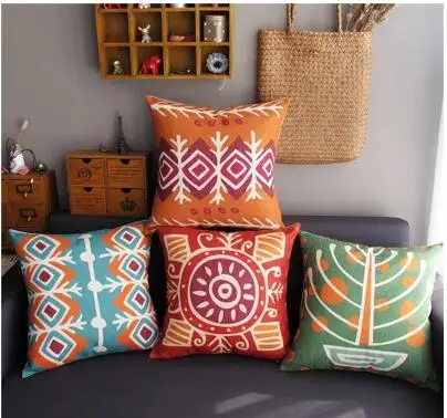45x45cm Southeast Asian printed cushion cover colorful pillow cover cotton linen pillowcase decorative pillow cover
45x45cm Southeast Asian printed cushion cover colorful pillow cover cotton linen pillowcase decorative pillow cover