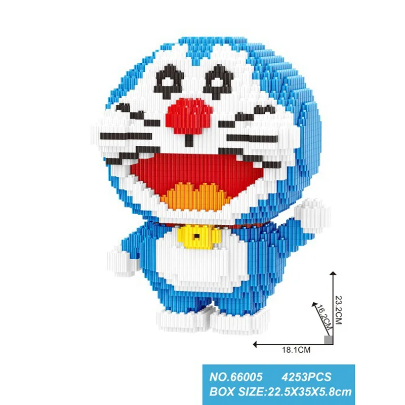 Funny idea creator micro bricks japan Robot cat Doraemon model Connecting building Block educational toys for children gifts
Funny idea creator micro bricks japan Robot cat Doraemon model Connecting building Block educational toys for children gifts