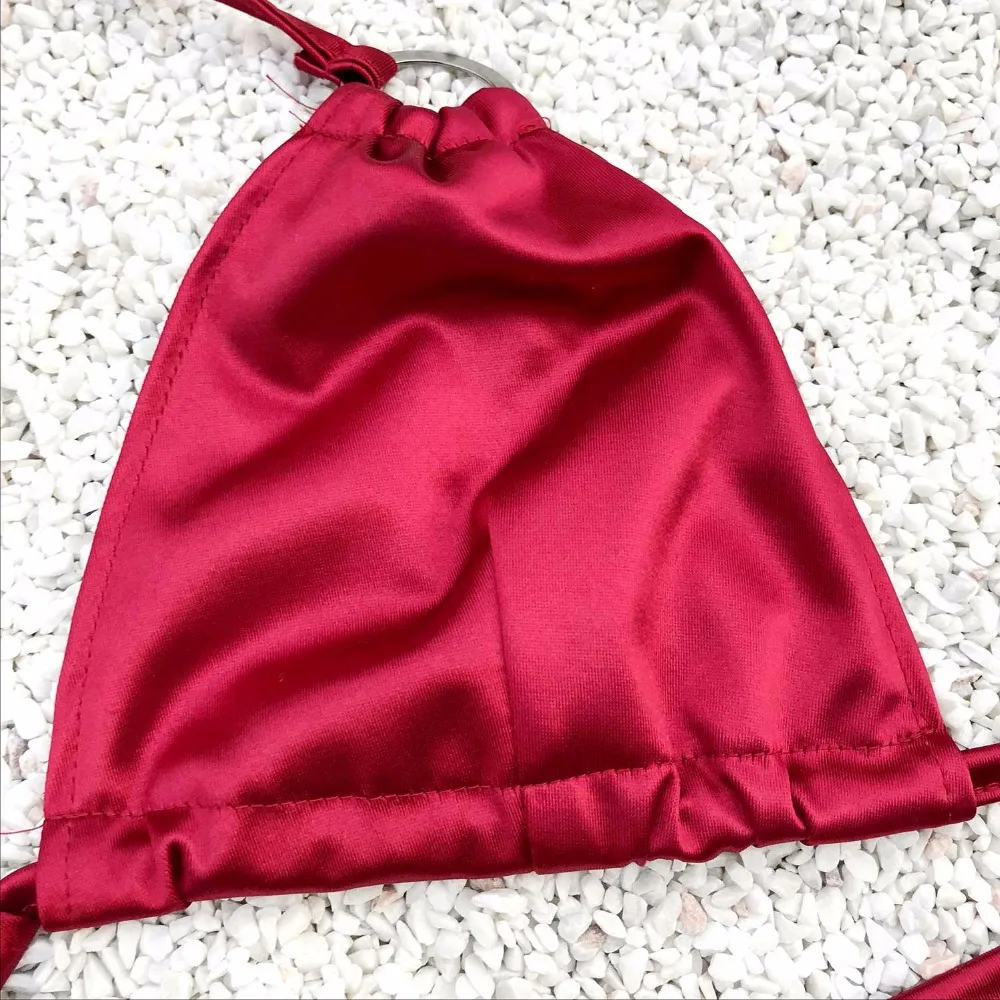 Sexy micro Bikini swimwear women Red Gold Black Summer push up bikini set woman bikinis 2021 mujer Lace Up bodysuit wholesale HL
Sexy micro Bikini swimwear women Red Gold Black Summer push up bikini set woman bikinis 2021 mujer Lace Up bodysuit wholesale HL
