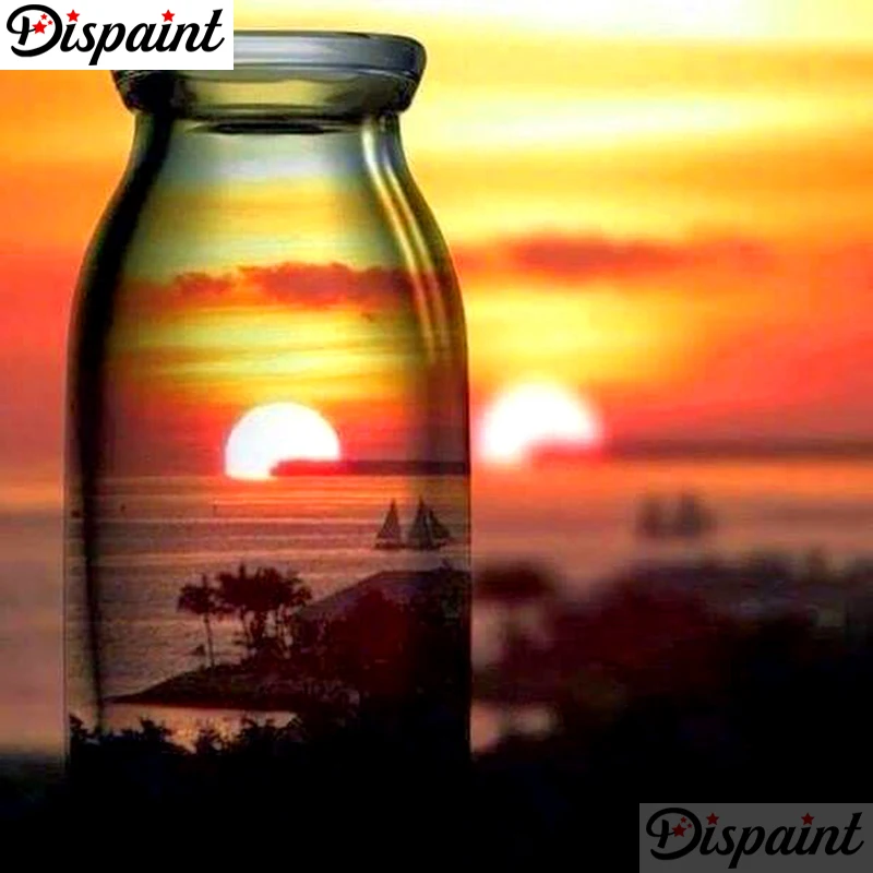 Dispaint Full Square/Round Drill 5D DIY Diamond Painting "Bottle dusk scenery" 3D Embroidery Cross Stitch 5D Home Decor A10534
Dispaint Full Square/Round Drill 5D DIY Diamond Painting "Bottle dusk scenery" 3D Embroidery Cross Stitch 5D Home Decor A10534