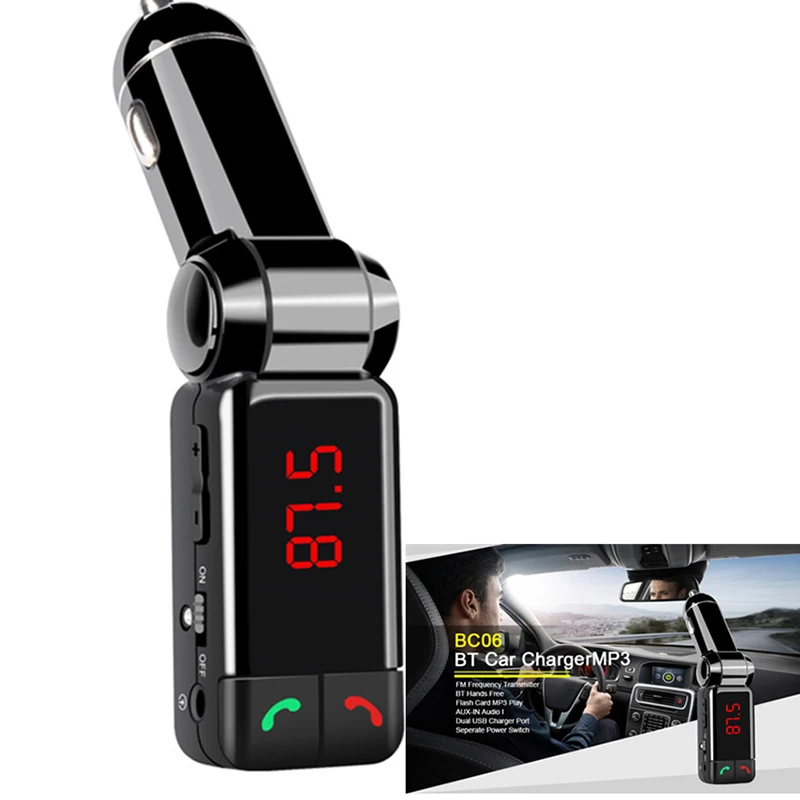 Фото Автомобильный MP3 аудио плеер Bluetooth FM передатчик беспроводной fm - купить