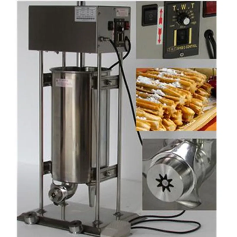 10L electric automatic spain churros making machine fried dough sticks machine spanish snacks, latin fruit maker
10L electric automatic spain churros making machine fried dough sticks machine spanish snacks, latin fruit maker