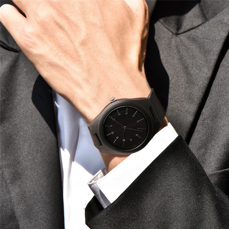 Nature Wooden Watches Black/Coffee Color Arabic Numerals Dial Casual Men Wristwatch Genuine Strap Quartz Clock Male Gift
Nature Wooden Watches Black/Coffee Color Arabic Numerals Dial Casual Men Wristwatch Genuine Strap Quartz Clock Male Gift