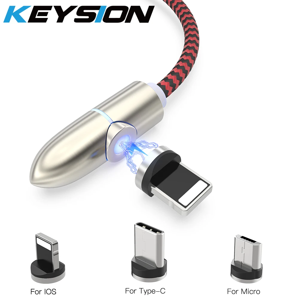 KEYSION Магнитный Micro USB кабель для iPhone Samsung Type c зарядный адаптер C кабели мобильных