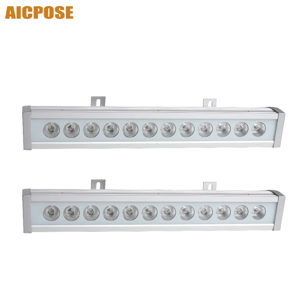 2 шт./лот IP65 Водонепроницаемый Led 12x12 Вт RGBW 4в1 бар настенный светильник