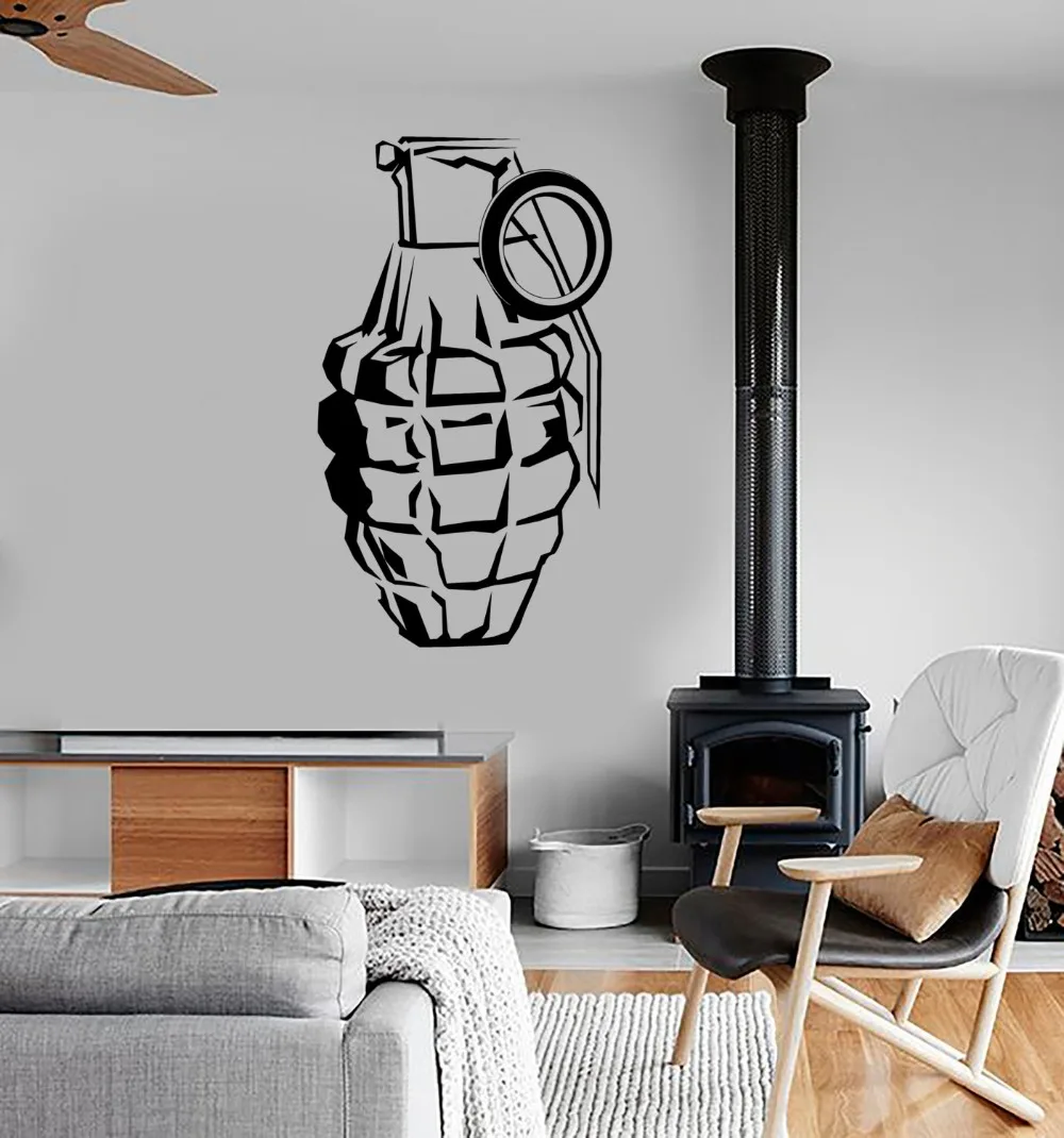Cool War Grenade Wall Decals Adhesive Military Force Art Mural House Stickers For Kids Bedroom Vinyl Removable Wall Decor SYY387
Cool War Grenade Wall Decals Adhesive Military Force Art Mural House Stickers For Kids Bedroom Vinyl Removable Wall Decor SYY387