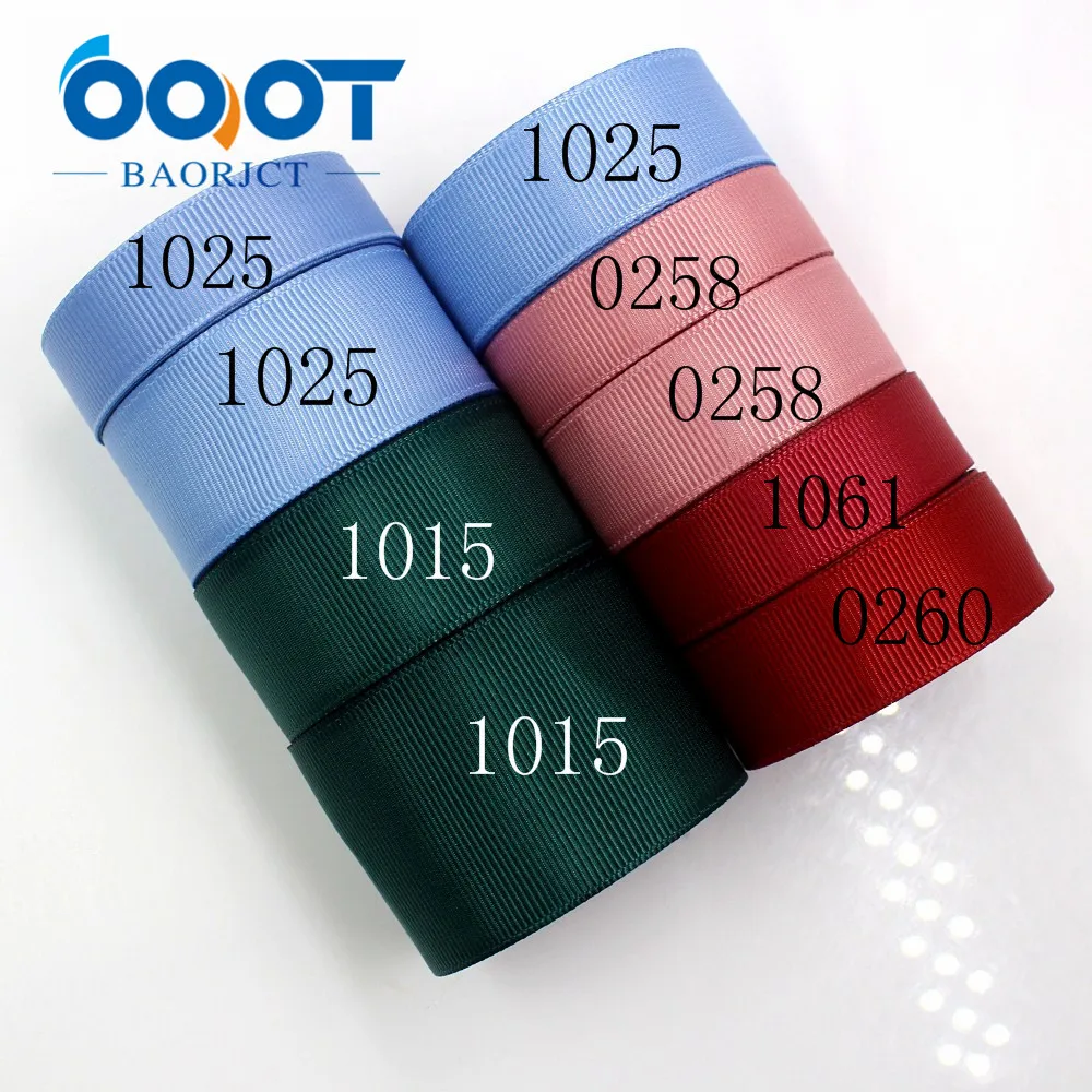 OOOT BAORJCT J 18825 16/20 мм 10 ярдов однотонные ленты термотрансферный принт grosgrain