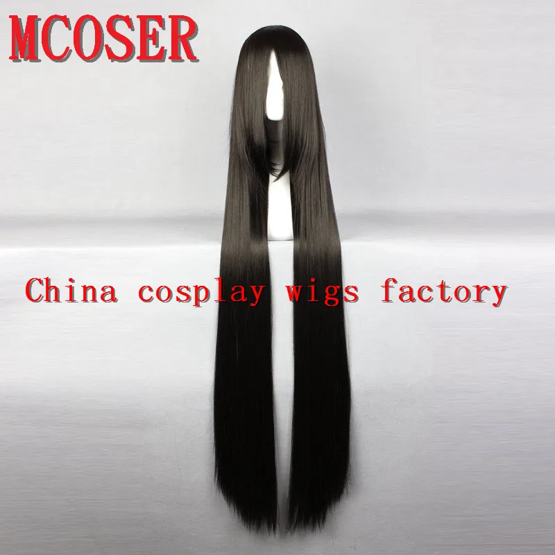 MCOSER Косплэй аниме Для женщин Лолита вечерние длинные прямые черные