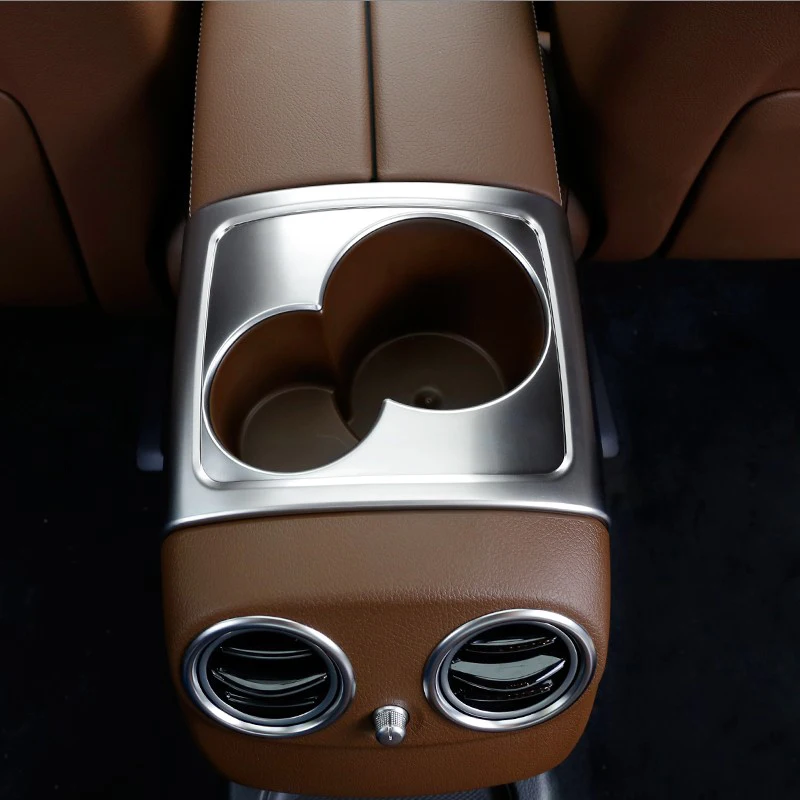 Car-Styling Interior Armrest Box Rear Water Cup Holder Cover Trim frame strip Sequins for Mercedes Benz E Class W213 2016-2018
Car-Styling Interior Armrest Box Rear Water Cup Holder Cover Trim frame strip Sequins for Mercedes Benz E Class W213 2016-2018