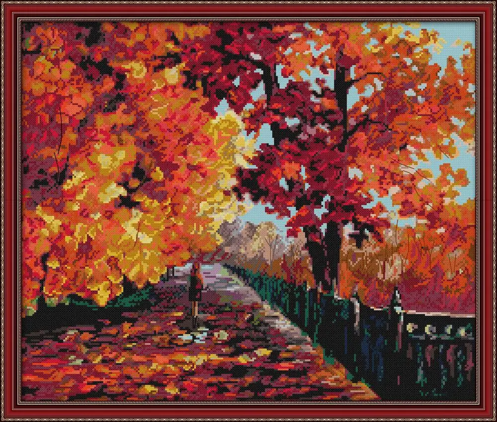 Red leaves cross stitch kit aida 14ct 11ct count print canvas cross stitches stitching needlework embroidery DIY FA001
Red leaves cross stitch kit aida 14ct 11ct count print canvas cross stitches stitching needlework embroidery DIY FA001