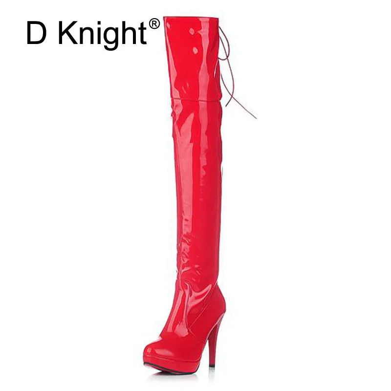 Sexy Patent Leather Thin Heels Women Over The Knee Boots Ladies Platform High Heels Pole Dancing Boots Women Thigh High Boots
Sexy Patent Leather Thin Heels Women Over The Knee Boots Ladies Platform High Heels Pole Dancing Boots Women Thigh High Boots