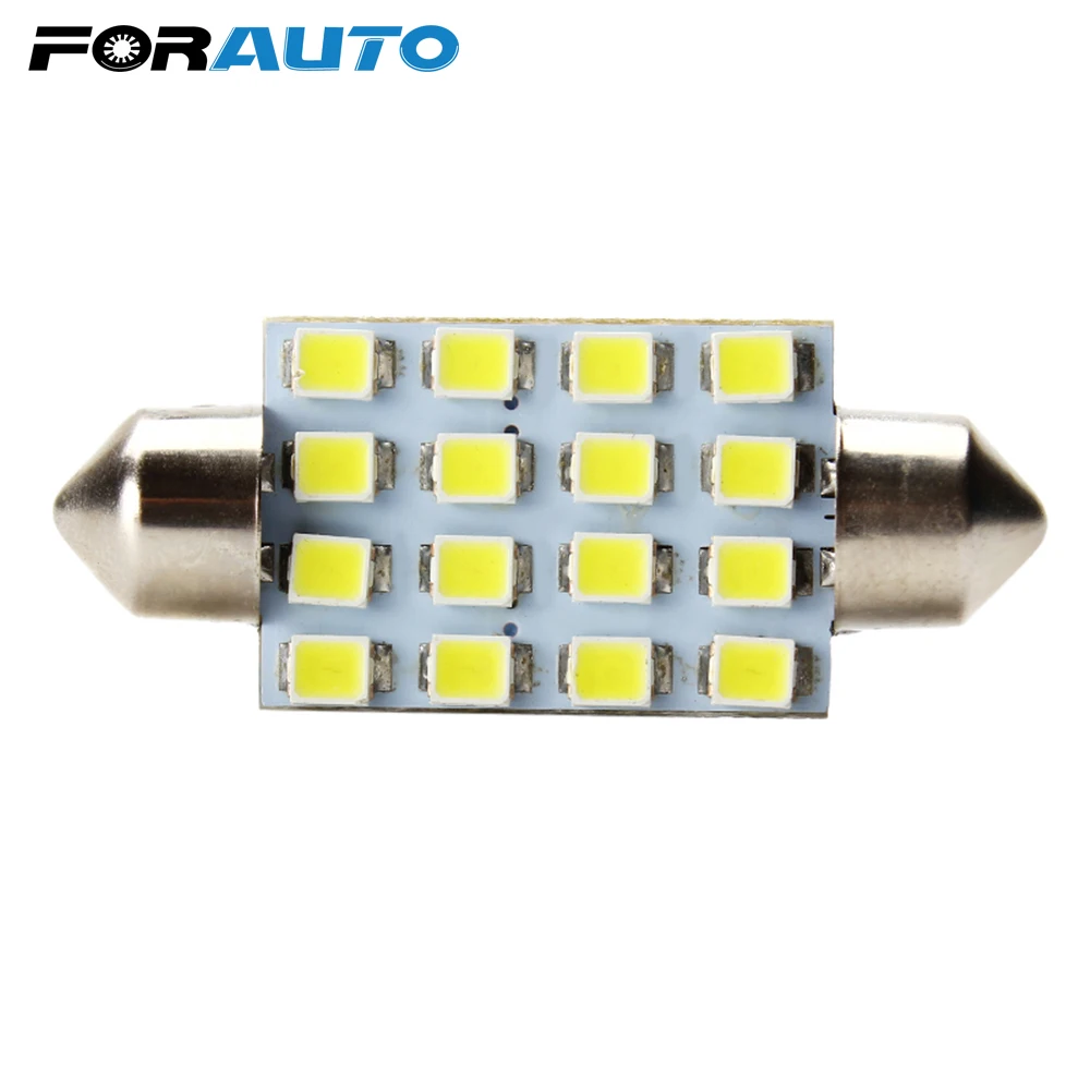 FORAUTO Festoon 41mm 3528 автомобильный номерной знак свет автомобиля ламсветильник для чтения 16SMD DC 12V купольсветильник высокое качество автомобильн...
FORAUTO Festoon 41mm 3528 автомобильный номерной знак свет автомобиля ламсветильник для чтения 16SMD DC 12V купольсветильник высокое качество автомобильн...