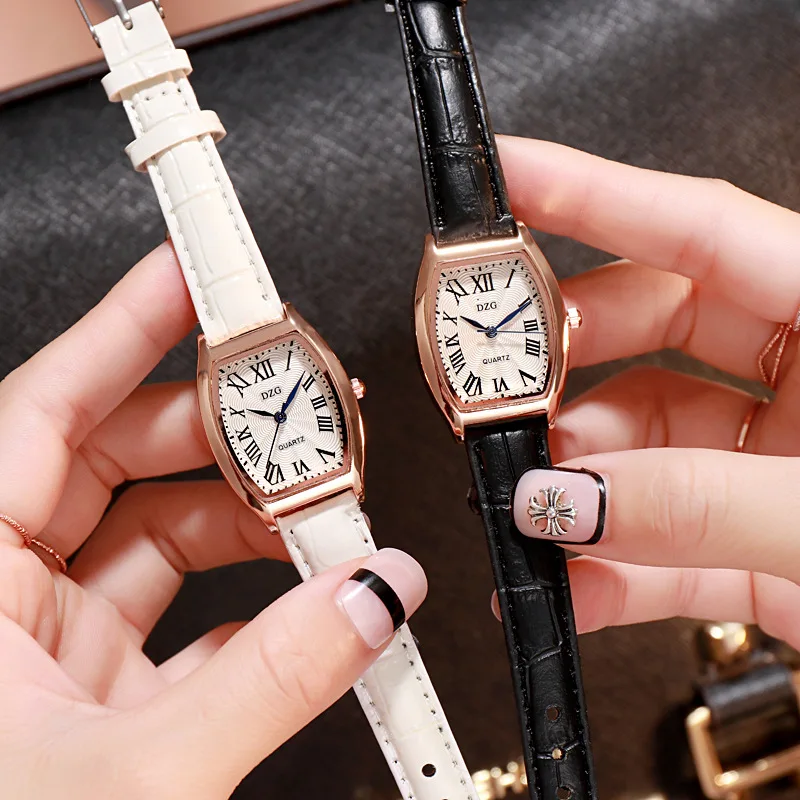 Luxury Brand Women Elegant Tonneau Watches 2018 Fashion Casual Roman Scale Leather Wristwatch Ladies Dress Relogio | Наручные часы