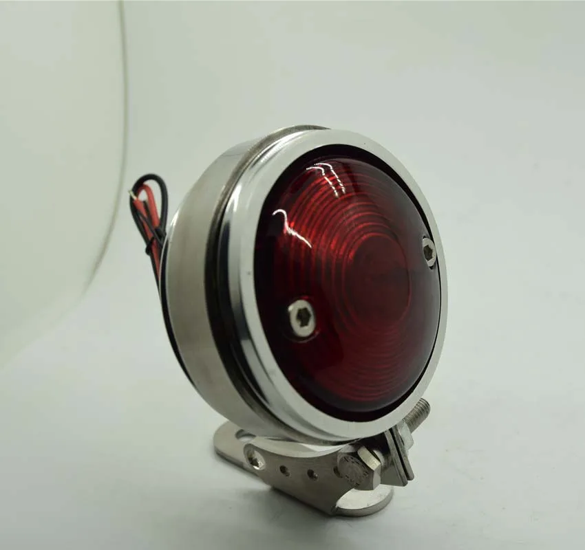 Motorcycle Universal Accessories Sliver Round Metal 12V Led Tail Stop Light Old School Brake Light
Motorcycle Universal Accessories Sliver Round Metal 12V Led Tail Stop Light Old School Brake Light