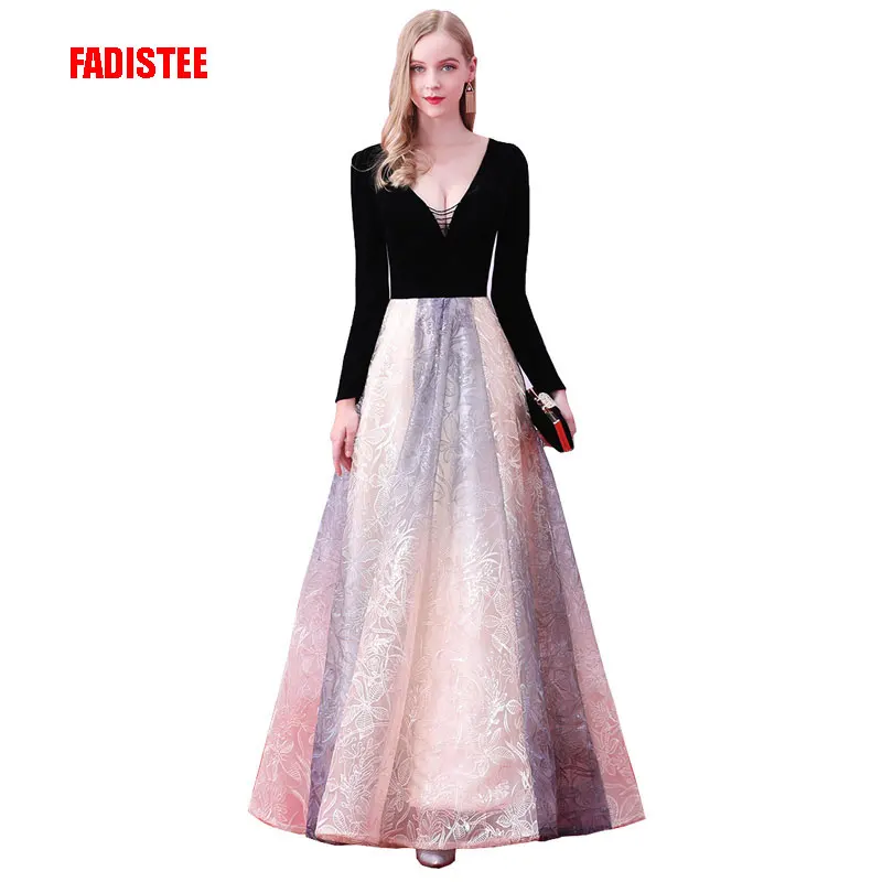 FADISTEE New arrival sexy party evening dresses Vestido de Festa prom Robe De Soiree gradually changing color velour lace long
FADISTEE New arrival sexy party evening dresses Vestido de Festa prom Robe De Soiree gradually changing color velour lace long