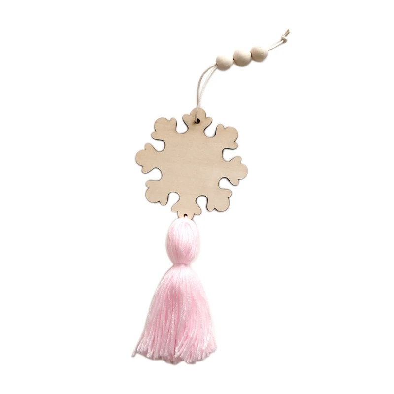 Cute Angel Shape Wooden Beads Tassel Pendant Kids Room Decoration Wall Hanging Ornament for Photography Home | Дом и сад