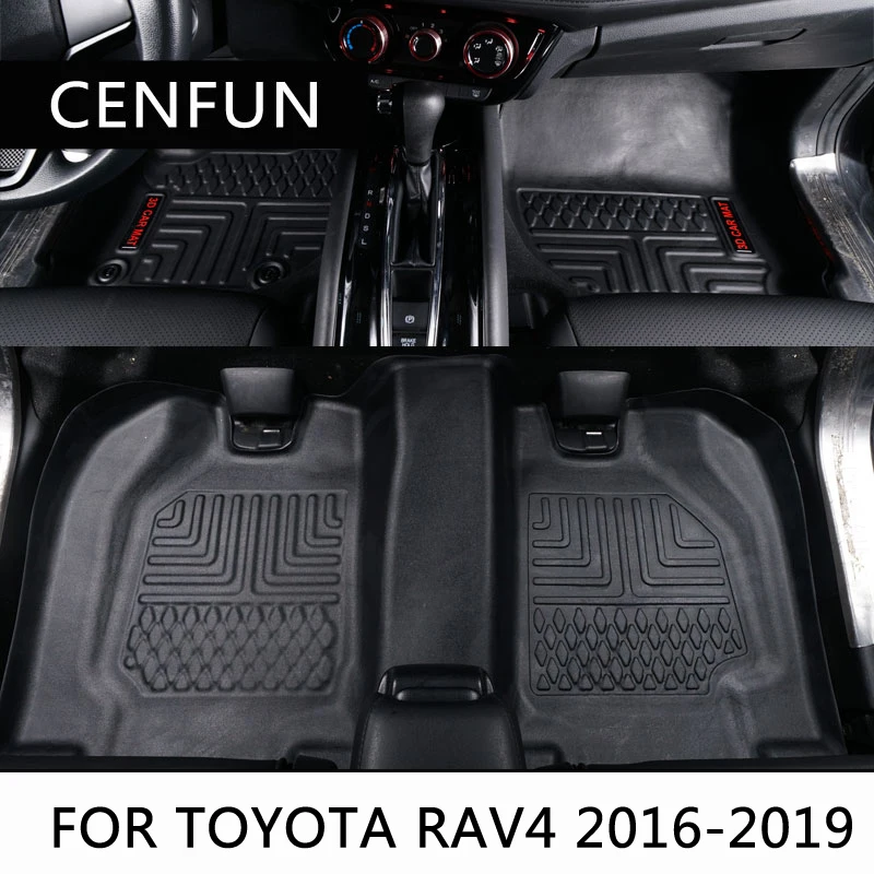 Floor Mats Compatible for 2014-2018 TOYOTA RAV4 Front and Rear 2 Rows All Weather Heavy Duty Rubber Car Floor Liners
Floor Mats Compatible for 2014-2018 TOYOTA RAV4 Front and Rear 2 Rows All Weather Heavy Duty Rubber Car Floor Liners