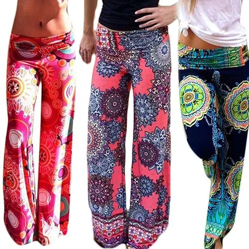 Women Milk Silk Pants Summer Floral Yoga Pants High Waist Flare Wide Leg Trousers European American Printed Straight Trousers
Women Milk Silk Pants Summer Floral Yoga Pants High Waist Flare Wide Leg Trousers European American Printed Straight Trousers