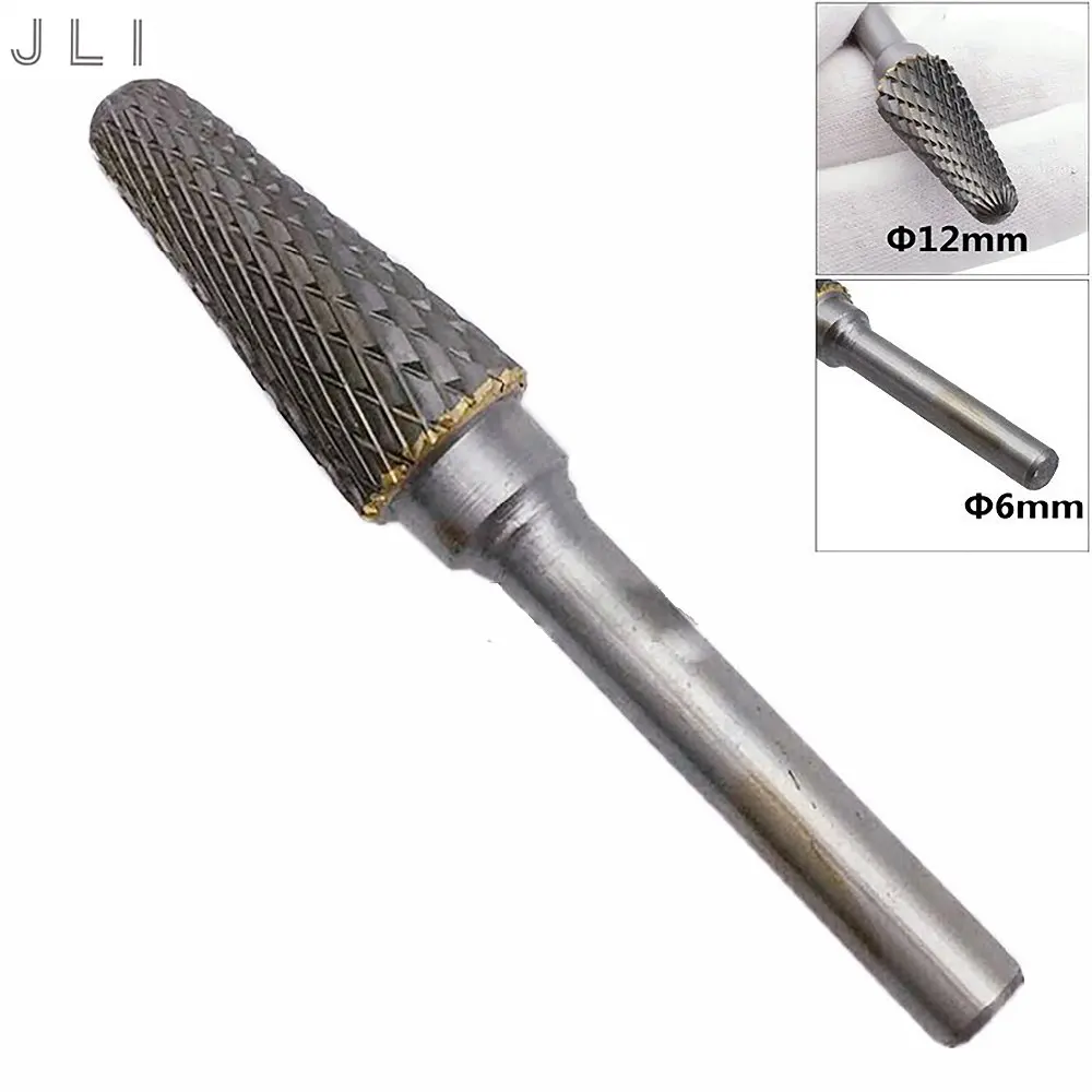 JLI abrasive grinder grinding too lTungsten steel carbide rotary burr file taper with round 12mm head 6mm shank
JLI abrasive grinder grinding too lTungsten steel carbide rotary burr file taper with round 12mm head 6mm shank