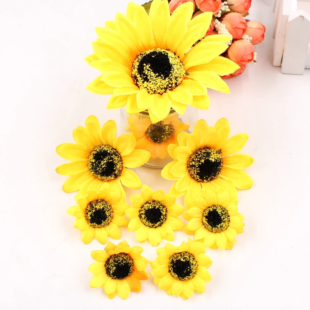 5pcs Silk Sunflower Artificial Flower Wedding Home Decorative DIY Flower Wall Scratchpad Gift Box Decorative Flower Fake Flower
5pcs Silk Sunflower Artificial Flower Wedding Home Decorative DIY Flower Wall Scratchpad Gift Box Decorative Flower Fake Flower
