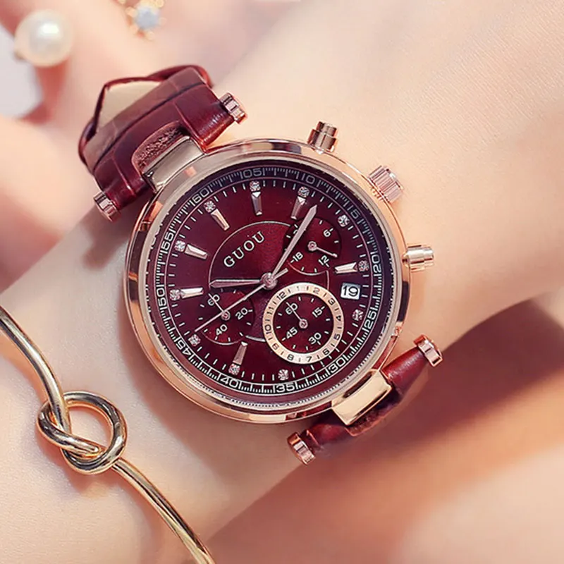 Women Watch Fashion Quartz Lady Leather Watchband Date Week Casual Waterproof Wristwatch Gift for Girl 2019 Top Quality
Women Watch Fashion Quartz Lady Leather Watchband Date Week Casual Waterproof Wristwatch Gift for Girl 2019 Top Quality