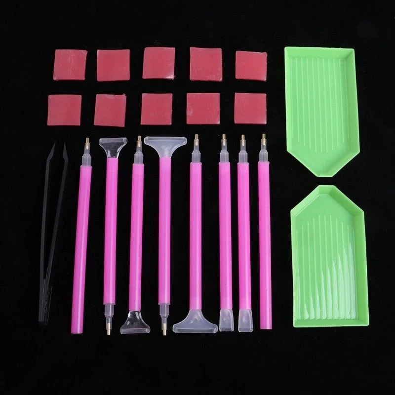 21PCS Diamond Painting Tools Kit Craft Tray Sticky Tweezers Point Drill Pen Stitch DIY
21PCS Diamond Painting Tools Kit Craft Tray Sticky Tweezers Point Drill Pen Stitch DIY