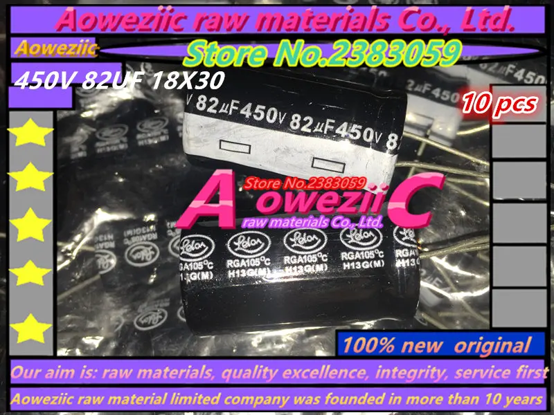 Aoweziic 10 шт 450V 82 мкФ 18X30 высокочастотный низкоустойчивый электролитический конденсатор 82 мкФ 450V 18*30
Aoweziic 10 шт 450V 82 мкФ 18X30 высокочастотный низкоустойчивый электролитический конденсатор 82 мкФ 450V 18*30