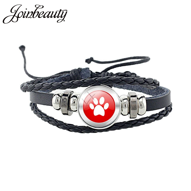 JOINBEAUTY Pet Paw Footprint Art Picture Multilayer Leather Bracelet Cute Animal Dog Cat Round Glass Cabochon Boys Bangle ZZ36
JOINBEAUTY Pet Paw Footprint Art Picture Multilayer Leather Bracelet Cute Animal Dog Cat Round Glass Cabochon Boys Bangle ZZ36