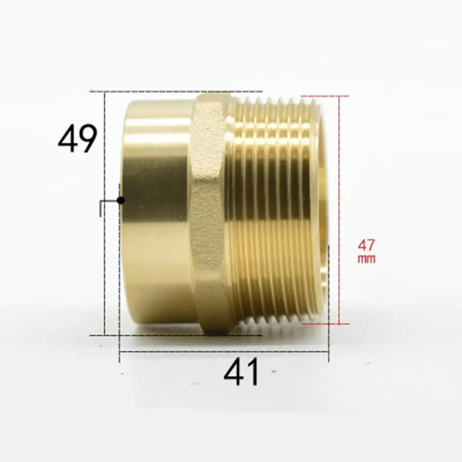 DN40 G 1-1/2" BSPP Male x 42mm Weld Socket Brass Pipe Fitting Coupler Adapter Water Gas Oil
DN40 G 1-1/2" BSPP Male x 42mm Weld Socket Brass Pipe Fitting Coupler Adapter Water Gas Oil