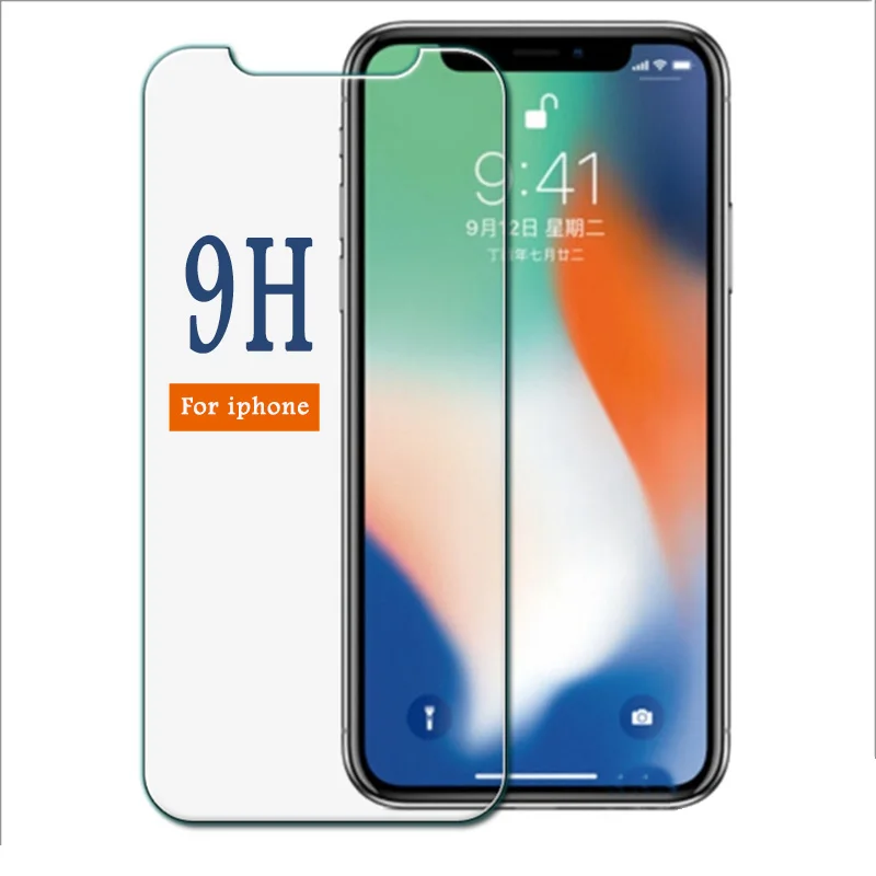 9H защитное закаленное стекло для iphone X XS max XR 10 6 7 8 Plus Защитное экрана 6s