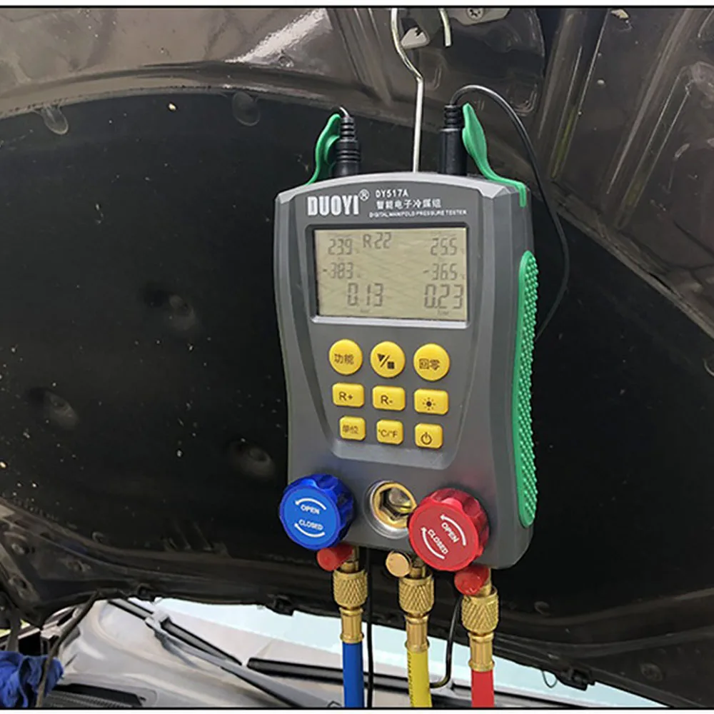 Цифровой манометр для трубопроводов HVAC DY517 цифровой измеритель давления