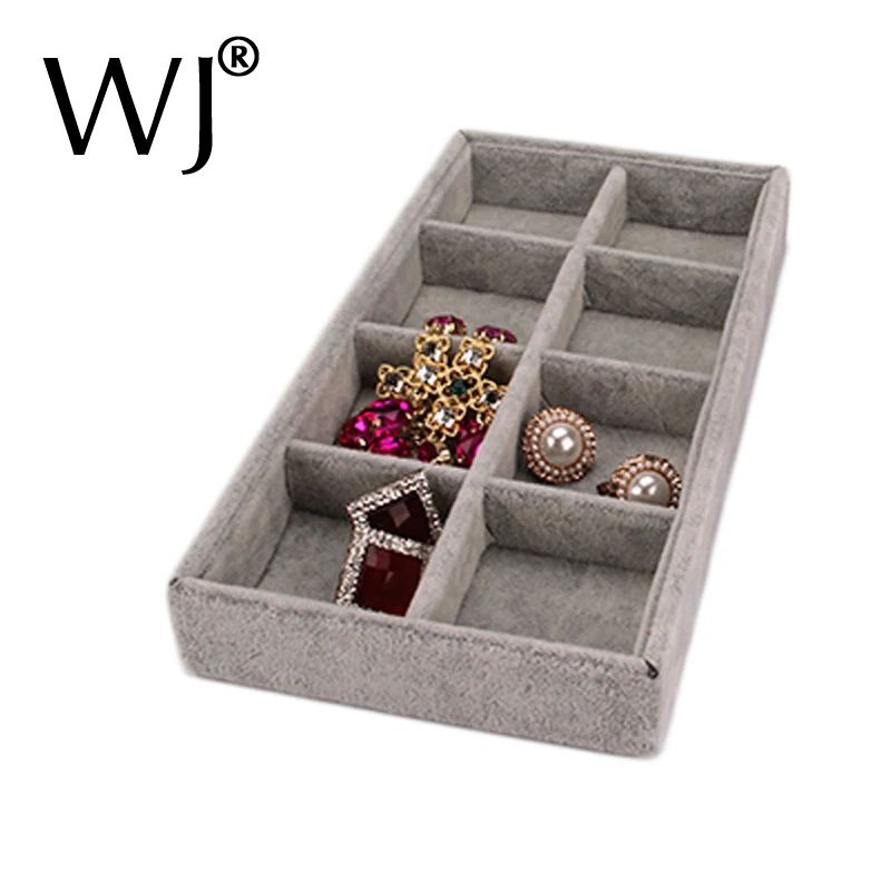 Quality Velvet Portable Jewelry Display Tray 8 Grids for Ring Bracelet Earrings Holder Container Jewellery Storage Organizer Box
Quality Velvet Portable Jewelry Display Tray 8 Grids for Ring Bracelet Earrings Holder Container Jewellery Storage Organizer Box