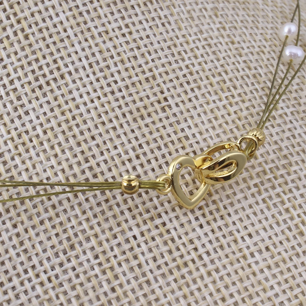 Hot Sale Wedding Bridal Gift Gold Tiger Tail Wire Beaded Charm Natural Real Freshwater Pearl Necklace Multilayer Choker Necklace
Hot Sale Wedding Bridal Gift Gold Tiger Tail Wire Beaded Charm Natural Real Freshwater Pearl Necklace Multilayer Choker Necklace