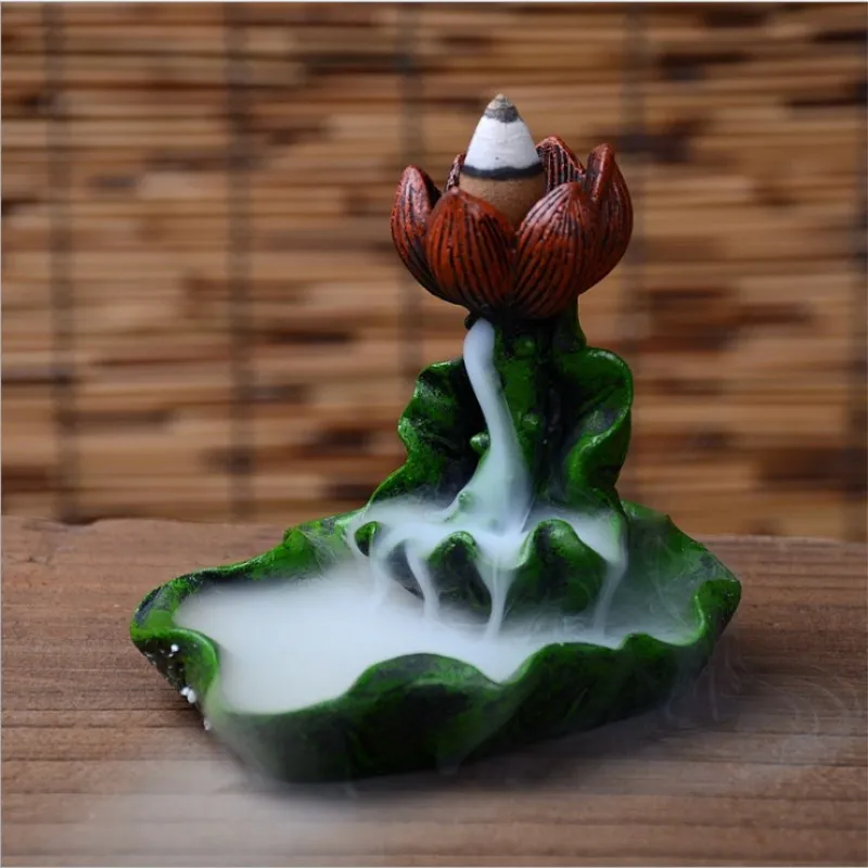 Home Fragrance Stand Incense Burner Lotus Leaf Lotus Bergamot Lotus Censer Incense Burner Resin Holder Glaze New Craf
Home Fragrance Stand Incense Burner Lotus Leaf Lotus Bergamot Lotus Censer Incense Burner Resin Holder Glaze New Craf