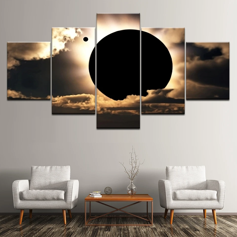 Canvas Painting Total solar eclipse scene 5 Pieces Wall Art Painting Modular Wallpapers Poster Print for living room Home Decor
Canvas Painting Total solar eclipse scene 5 Pieces Wall Art Painting Modular Wallpapers Poster Print for living room Home Decor